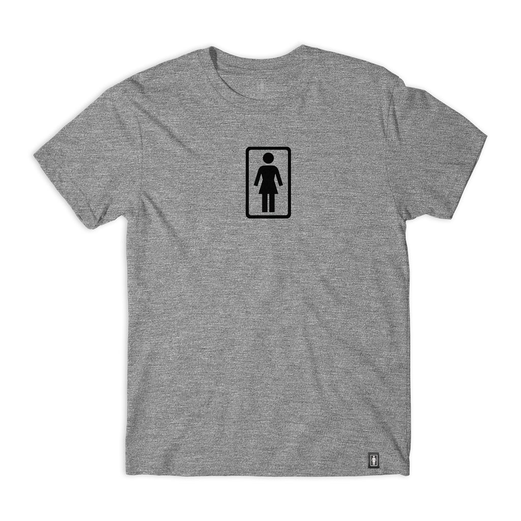 girl skateboards og tee heather grey youth