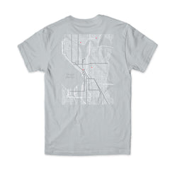 GIRL PIN POINT TEE - SILVER
