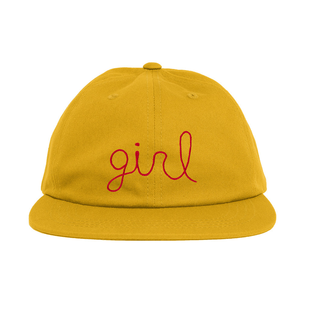girl skateboards red tuesday hat cap athletic gold