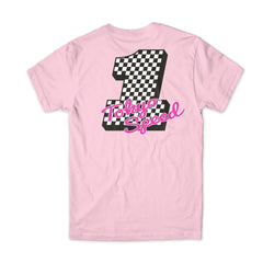 girl skateboards tokyo speed tee pink back